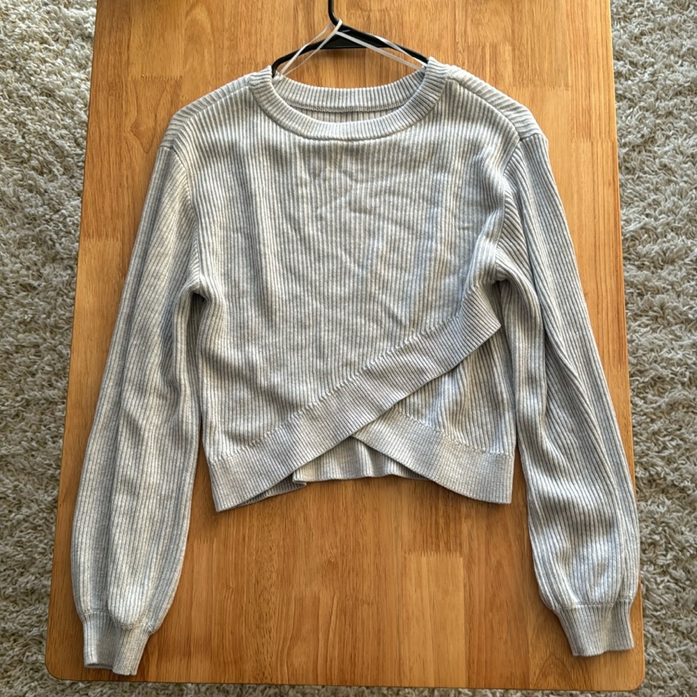 lululemon athletica Gray Crew Neck Sweater